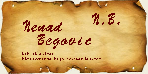Nenad Begović vizit kartica